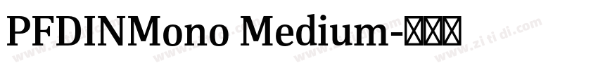 PFDINMono Medium字体转换